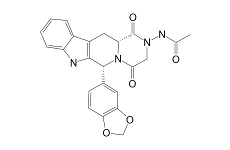 (6R,12AR)-2-ACETAMINO-6-(1,3-BENZODIOXOL-5-YL)-2,3,6,7,12,12AHEXAHYDRO-PYRAZINO-[1',2':1,6]-PYRIDO-[3,4-B]-INDOLE-1,4-DIONE;ACETAMINOTADALAFIL