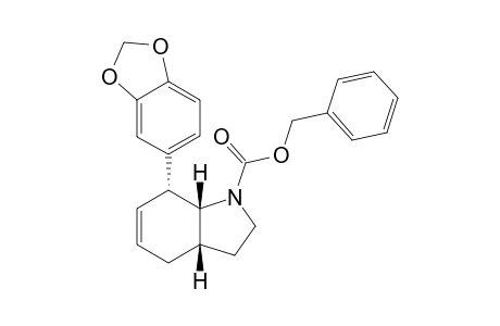1-(Benzyl oxycarbonyl)-r-7-[3,4-(methylenedioxy)phenyl]-2,3,t-3a,4,7,t-7a-hexahydroindole