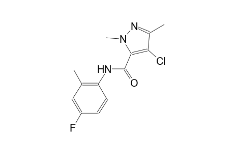 4-chloro-N-(4-fluoro-2-methylphenyl)-1,3-dimethyl-1H-pyrazole-5-carboxamide