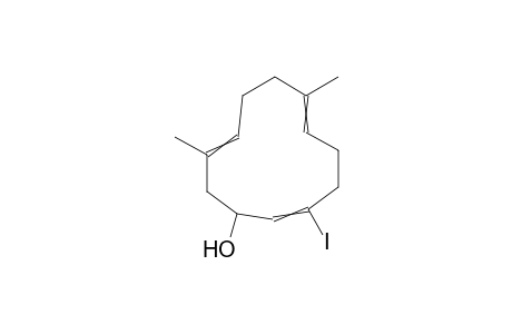 3-iodo-7,11-dimethyl-cyclododeca-2,6,10-trien-1-ol