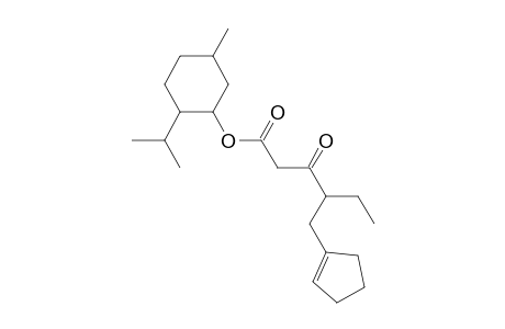 l-Menthyl 4-(1-cyclopentenylmethyl)-3-oxohexanoate