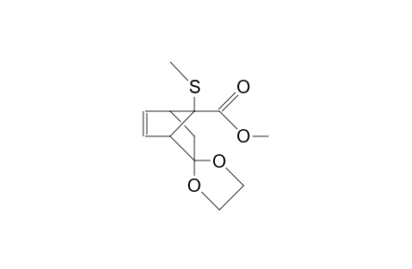 5,5-Ethylenedioxy-7-methylthio-7-methoxycarbonyl-bicyclo(2.2.1)hept-2-ene