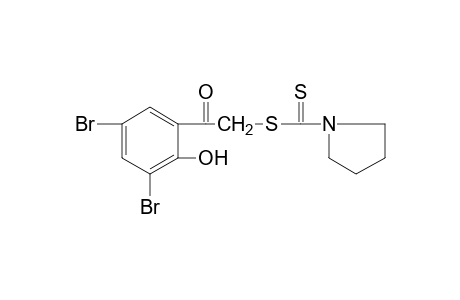 3',5'-dibromo-2'-hydroxy-2-mercaptoacetophenone, 2-(1-pyrrolidinecarbodithioate)
