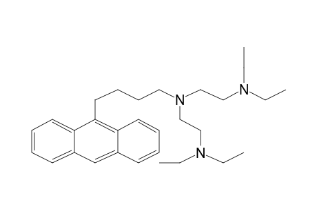 Anthracene, 9-(N,N-bis[2-(diethylamino)ethyl]amino-1-butyl)-