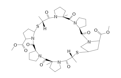 DIMETHYL-(3S,9S,15R,17S,19S,22S,28S,34R,36S,38S)-9,15,28,34-TETRAMETHYL-2,8,14,21,27,33-HEXAOXO-16,35-DITHIA-1,7,13,20,26,32-HEXAAZAHEPTACYCLO-