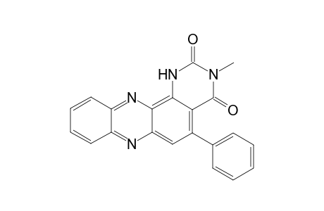 3-Methyl-5-phenylpyrimido[4,5-a]phenazine-2,4(1H,3H)-dione
