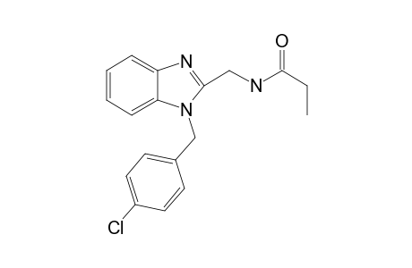 Propionamide, N-[1-(4-chlorobenzyl)-1H-benzoimidazol-2-ylmethyl]-