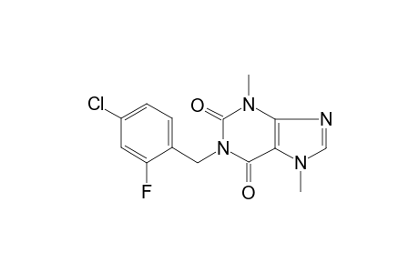 1-(4-Chloro-2-fluorobenzyl)-3,7-dimethyl-3,7-dihydro-1H-purine-2,6-dione