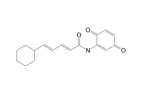 (2E,4E)-5-cyclohexyl-N-(3,6-diketocyclohexa-1,4-dien-1-yl)penta-2,4-dienamide