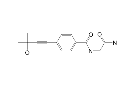 N-(2-amino-2-keto-ethyl)-4-(3-hydroxy-3-methyl-but-1-ynyl)benzamide