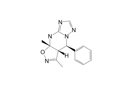 3A,4,9,9A-TETRAHYDRO-3.9A-DIMETHYL-4-PHENYL-ISOXAZOLO-[5,4-D]-[1,2,4]-TRIAZOLO-[1,5-A]-PYRIMIDINE