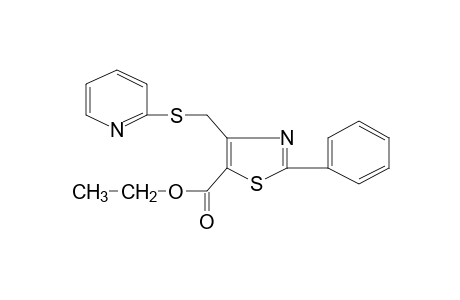 2-phenyl-4-{[(2-pyridyl)thio]methyl}-5-thiazolecarboxylic acid, ethyl ester