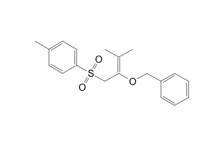 Benzene, 1-methyl-4-[[3-methyl-2-(phenylmethoxy)-2-butenyl]sulfonyl]-