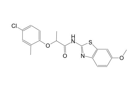 2-(4-chloro-2-methylphenoxy)-N-(6-methoxy-1,3-benzothiazol-2-yl)propanamide