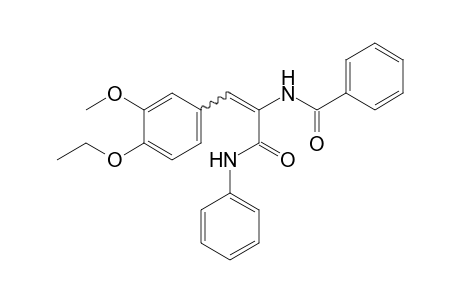 alpha-Benzamido-4-ethoxy-3-methoxycinnamanilide