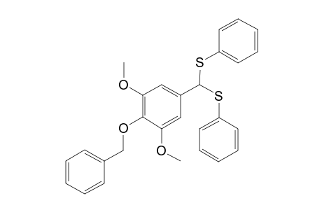 2-Benzoxy-5-[bis(phenylthio)methyl]-1,3-dimethoxy-benzene