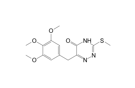 3-(methylthio)-6-(3,4,5-trimethoxybenzyl)-as-triazin-5(4H)-one