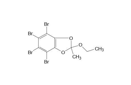 2-ethoxy-2-methyl-4,5,6,7-tetrabromo-1,3-benzodioxole