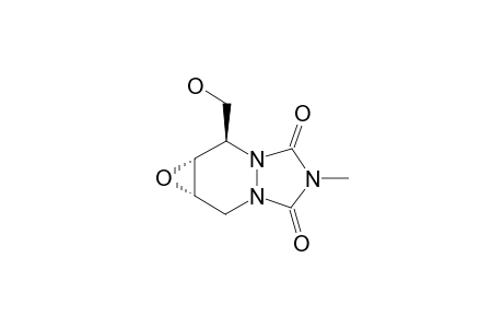 (-)-(2-R,3-R,4-S)-3,4-EPOXY-2-HYDROXYMETHYL-8-METHYL-1,6,8-TRIAZABICYCLO-[4.3.0]-NONANE-7,9-DIONE