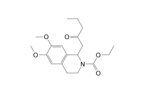 2-(Ethoxycarbonyl)-6,7-dimethoxy-1-(2-oxopentyl)-1,2,3,4-tetrahydroisoquinoline