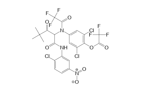 Acetic acid, 2,2,2-trifluoro-, 2,6-dichloro-4-[[1-[[(2-chloro-5-nitrophenyl)amino]carbonyl]-3,3-dimethyl-2-oxobutyl](2,2,2-trifluoroacetyl)amino]phenyl ester