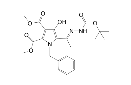 Dimethyl 1-benzyl-5-[N-(tert-butoxycarbonyl)ethanehydrazonoyl]-4-hydroxy-1H-pyrrole-2,3-dicarboxylate