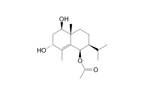 1.beta.,3.alpha.-Dihydroxy-6.beta.-acetoxy-eudesm-4-ene