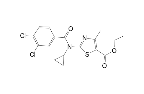 ethyl 2-[cyclopropyl(3,4-dichlorobenzoyl)amino]-4-methyl-1,3-thiazole-5-carboxylate