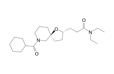 3-((2S,5S)-7-(Cyclohexanecarbonyl)-1-oxa-7-azaspiro[4.5]decan-2-yl)-N,N-diethylpropanamide