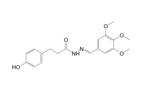 p-Hydroxyhydrocinnamic acid, (3,4,5-trimethoxybenzylidene)hydrazide