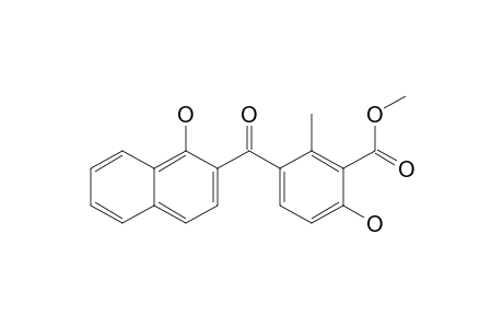 6-Hydroxy-3-(1-hydroxy-2-naphthoyl)-2-methyl-benzoic acid methyl ester