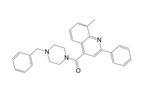 4-[(4-benzyl-1-piperazinyl)carbonyl]-8-methyl-2-phenylquinoline