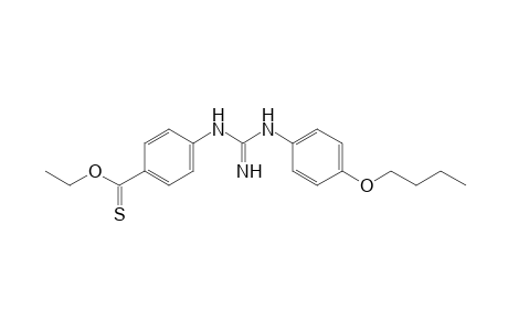 p-[3-(p-butoxyphenyl)guanidino]thiobenzoic acid, o-ethyl ester