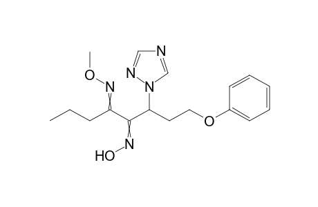 4,5-Octanedione, 1-phenoxy-3-(1H-1,2,4-triazol-1-yl)-, 5-(O-methyloxime) 4-oxime