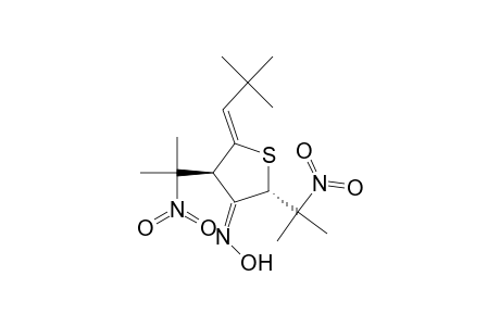 5-[(Z)-2',2'-DIMETHYL-PROPYLIDENE]-REL-2,TRANS-4-BIS-(1''-METHYL-1''-NITRO-ETHYL)-TETRAHYDROTHIOPHEN-3-ONE-OXIME