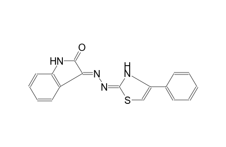 2H-indol-2-one, 1,3-dihydro-3-[(2E)-2-(4-phenyl-2(3H)-thiazolylidene)hydrazono]-, (3E)-