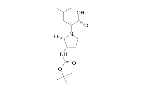 4-Methylpentanoic acid, 2-[3-(t-butoxycarbonylamino)pyrrolidin-2-on-1-yl]-