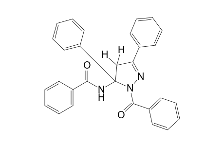 N-(1-benzoyl-3,5-diphenyl-2-pyrazolin-5-yl)benzamide
