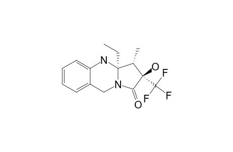 (2R*,3S*,3AR*)-3A-ETHYL-2-HYDROXY-3-METHYL-2-(TRIFLUOROMETHYL)-3,3A,4,9-TETRAHYDROPYRROLO-[2,1-B]-QUINAZOLIN-1(2H)-ONE