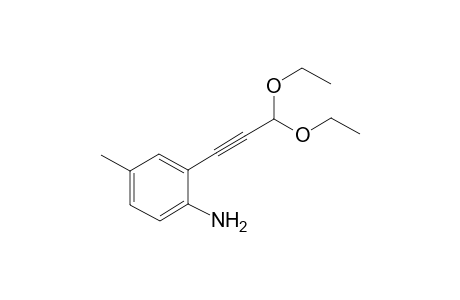 2-(3,3-diethoxyprop-1-yn-1-yl)-4-methylaniline