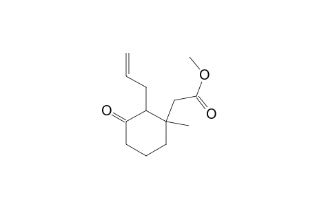 2-Allyl-3-methoxycarbonylmethyl-3-methyl-cyclohexanone