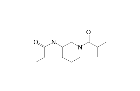 N-(3-Piperidinyl)propanamide, N'-(2-methylpropionyl)-