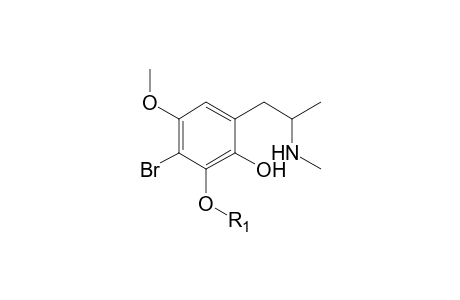 N-Methyl-Brolamfetamine-M (O-demethyl-HO-glucuronide) MS2