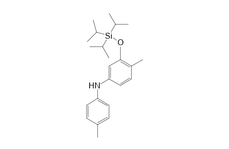 4-methyl-N-(4-methylphenyl)-3-{[tris(propan-2-yl)silyl]oxy}aniline