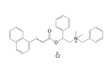 benzyldimethyl ( ß-hydroxyphenethyl)ammonium chloride, trans-1-naphthaleneacrylate