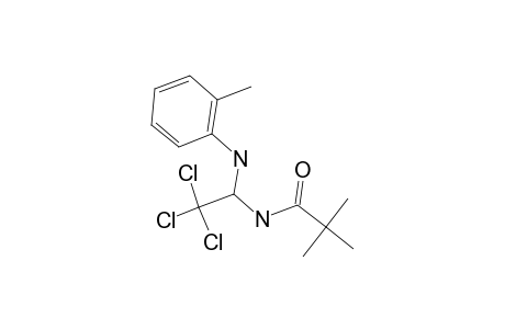 2,2-Dimethyl-N-(2,2,2-trichloro-1-o-tolylamino-ethyl)-propionamide