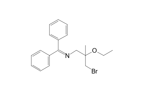 Benzhydrylidene-(3-bromo-2-ethoxy-2-methyl-propyl)amine