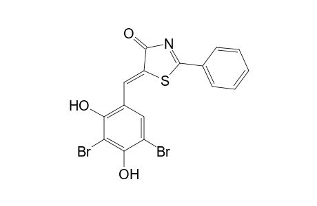 5-(3,5-Dibromo-2,4-dihydroxybenzylidene)-2-phenyl-2-thiazolin-4-one