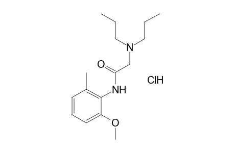 2-(dipropylaminq)-6'-methyl-o-acetanisidide, hydrochloride