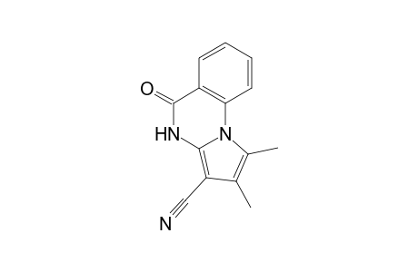 4,5-dihydro-1,2-dimethyl-5-oxopyrrolo[1,2-a]quinazoline-3-carbonitrile